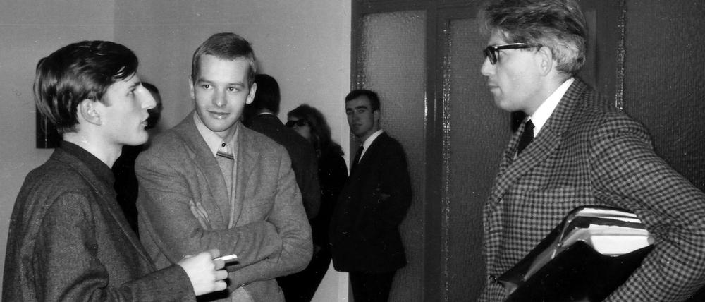 Lektürezirkel im Aufbruch. Gert Mattenklott, Wolfgang Fietkau und Peter Szondi im Jahr 1967 (von links).