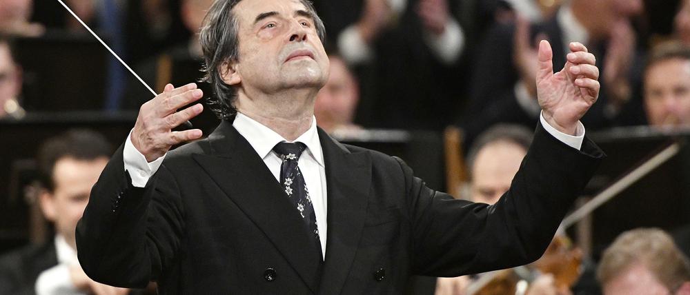 Riccardo Muti beim Neujahreskonzert, 2018.