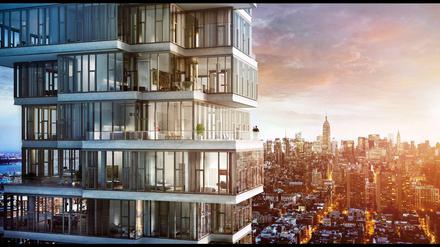 Bei Arch+ bekommt sozialer Wohnungsbau genauso viel Aufmerksamkeit wie die Architektur-Stars Herzog &amp; de Meuron. Hier der Wohnturm der Schweizer in New York.