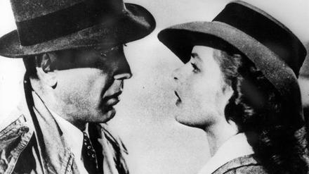 Humphrey Bogart als Rick und Ingrid Bergman als Ilsa in "Casablanca" (1942). 