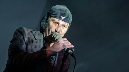 Der Sänger der slowenischen Musikgruppe Laibach, Milan Fras.
