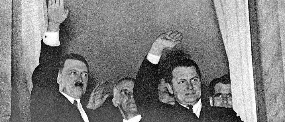 Hitler und Göring am Tag der Machtübergabe am 30. Januar 1933.