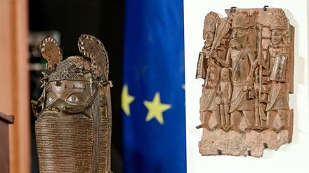 Diese beide Stücke aus dem ehemaligen Königreich Benin wurden bereits an Nigeria zurückgegeben.