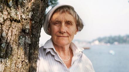 Die schwedische Kinderbuchautorin Astrid Lindgren 1987 in Stockholm.