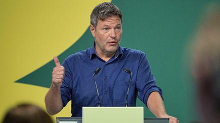Robert Habeck, Bundesvorsitzender von Bündnis 90/Die Grünen, sieht in den Gesprächen mit SPD und FDP einen "Glutkern der gesellschaftlichen Modernisierung".