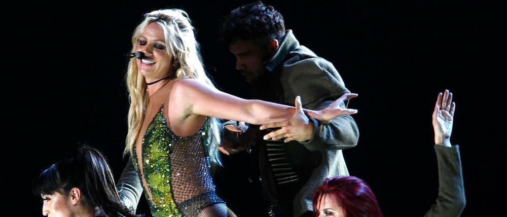 Die Sängerin Britney Spears bei einem Konzert ihrer "Peace of Me"-Welttournee.