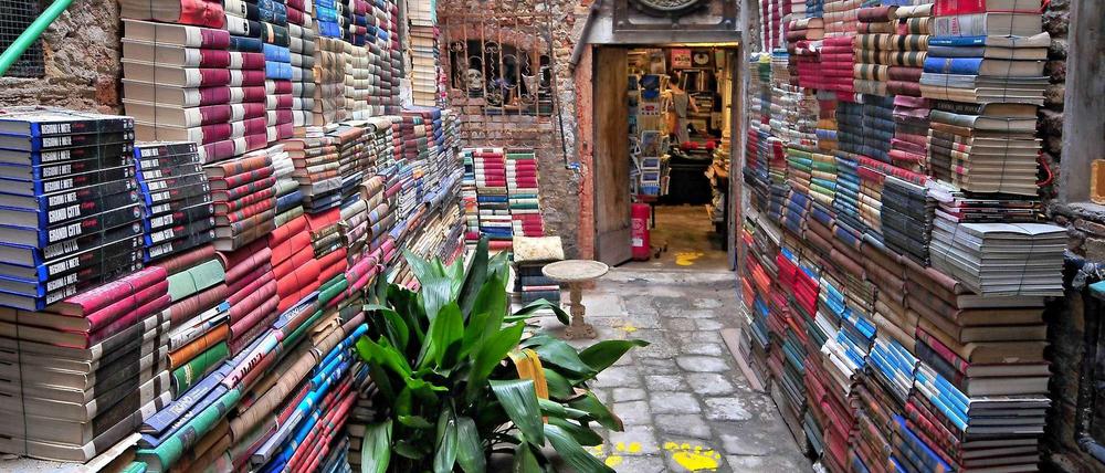Ein Buchladen in Venedig