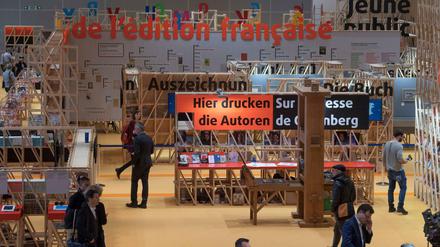 Der Pavillon des Gastlandes Frankreich bei der 69. Frankfurter Buchmesse. 