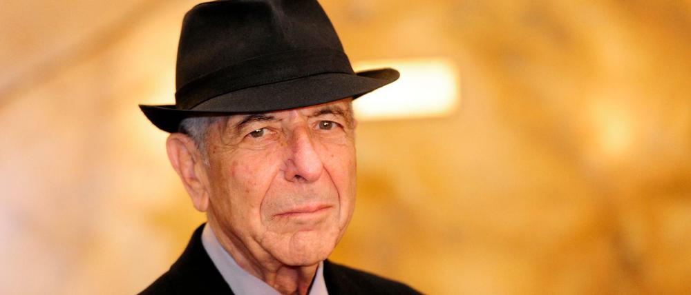 Der kanadische Sänger, Dichter und Maler Leonard Cohen.