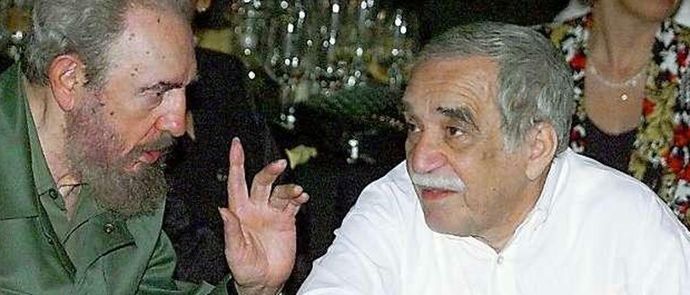 Gabriel Marcía Márquez war bekennender Sozialist und Freund von Fidel Castro. Hier ein Bild aus dem Jahr 2000.