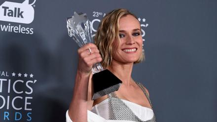 Diane Kruger nahm den Critics' Choice Award für den besten nicht-englischsprachigen Film entgegen. Sie spielt die Hauptrolle in "Aus dem Nichts".
