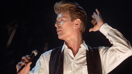  David Bowie 1990 bei seinem Auftritt in Frankfurt am Main.
