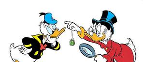 Geliebte Talerchen. Ende 1947 tauchte Scrooge McDuck zum ersten Mal in einem Comic zusammen mit seinem Neffen Donald auf, seitdem ist er aus Entenhausen nicht mehr wegzudenken.