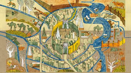 Bagdad war um 8. Jahrhundert eine der prächtigsten Städte der Welt.