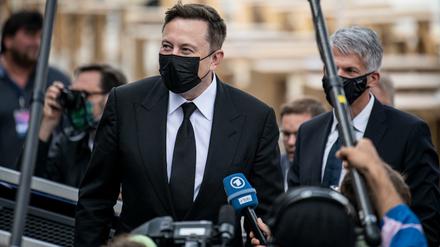 Technologieunternehmer Elon Musk in Berlin.