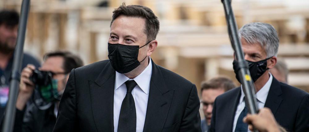 Technologieunternehmer Elon Musk in Berlin.