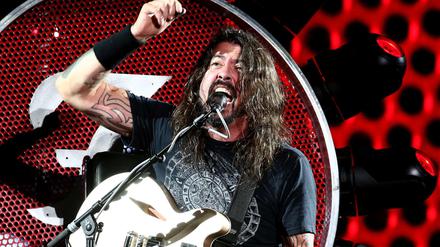 Foo Fighters-Frontmann Dave Grohl auf seinem Rock'n'Roll-Thron