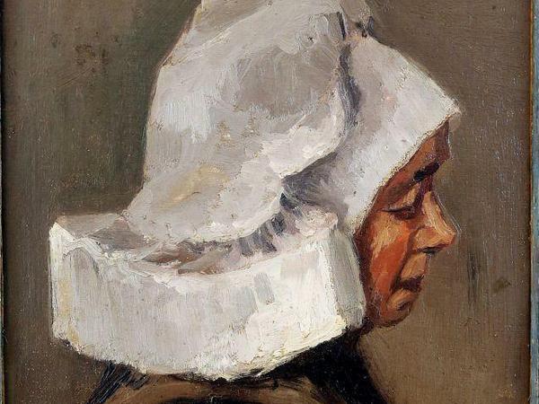 Kam für 600.000 Euro unter den Hammer: "Kopf einer Bäuerin" (1884/1885) von Vincent van Gogh