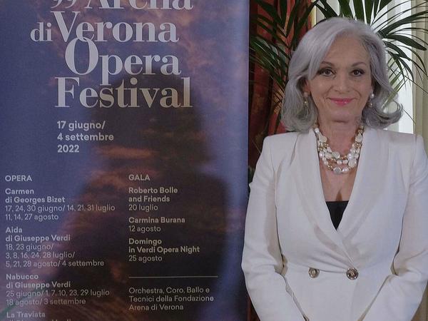 Cecilia Gasdia, die Intendantin des Opernfestivals in Verona.