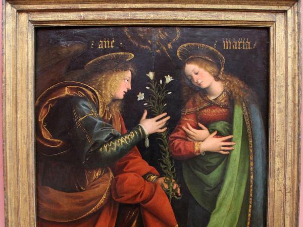 Intime Szene: Gaudenzio Ferraris "Verkündigung" aus dem Jahr 1512 ist in der Berliner Gemäldegalerie zu sehen. 