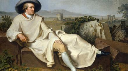 Schon 1787 malte Johann Heinrich Tischbein das Gemälde "Goethe in der Campagna". Und vor 200 Jahren erschien Goethes italienische Reise als Buch.