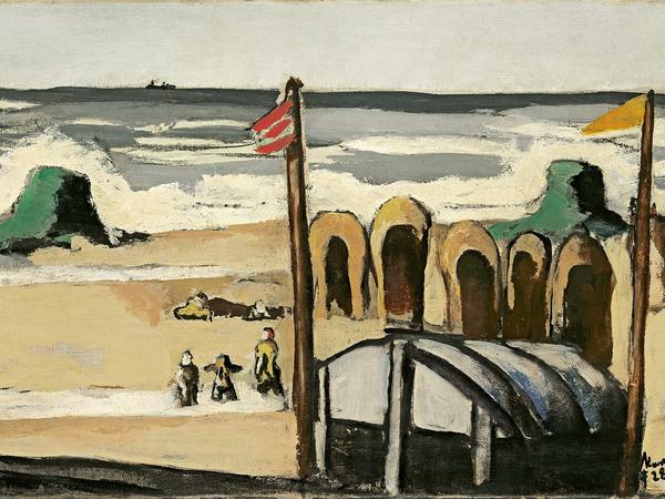 Max Beckmanns „Grauer Strand“ von 1928 ist Los 15 bei der Auktion „Ausgewählte Werke“.