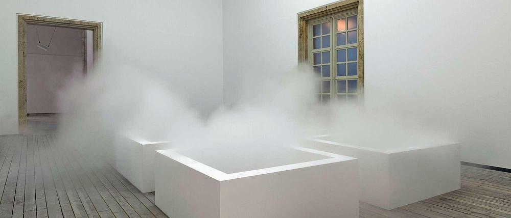 Fujiko Nakaya "Nebel Leben" im Haus der Kunst München.
