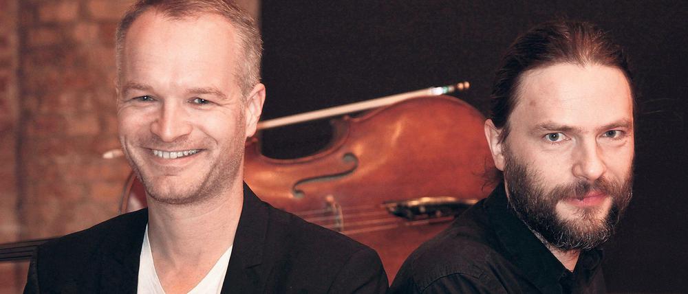 Doppelspitze. Cellist Konstantin Heidrich (l.) und Pianist Markus Groh leiten das "Crescendo". Sie unterrichten beide an der Universität der Künste Berlin.