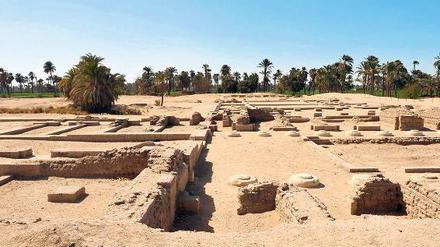 Der so genannte Nord-Tempel in Tell el-Amarna, wie er sich heute dem Besucher zeigt.