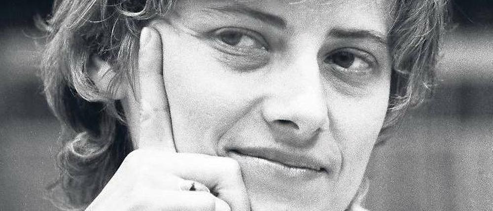 Charismatikerin. Petra Kelly auf dem Höhepunkt ihrer Karriere 1983. Ein langer Prozess der Entfremdung von den Grünen folgte.Foto: vario