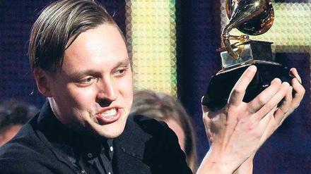 Win-win-Situation. Win Butler von Arcade Fire mit dem britischen Musikpreis. Foto: Reuters