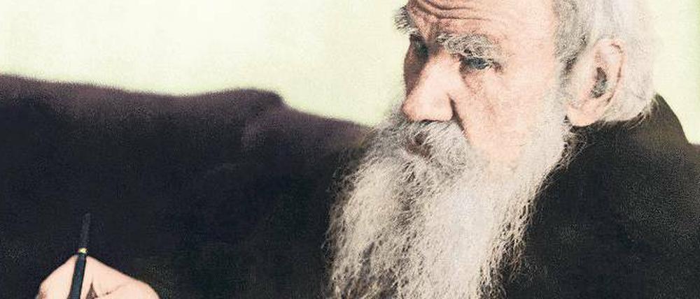 Leo Tolstoi (9. 9. 1828 – 20. 11.1910) zwei Jahre vor seinem Tod. 