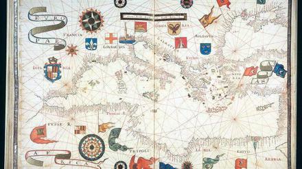 Die Mittelmeerregion, wie man sie 1586 sah - auf dem Weltatlas des Antonio von Millo.