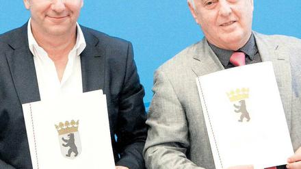 Berlins Beste. Daniel Barenboim und Klaus Wowereit (links). Foto: Eventpress