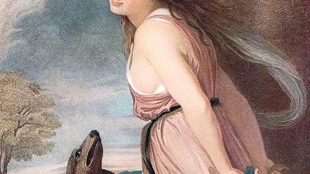 Italienische Weise. Lady Hamilton (1761 - 1815), schön und locker. Foto: picture-alliance