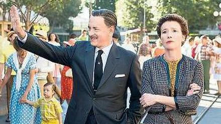 Kühle Distanz. Walt Disney (Tom Hanks) und P. L. Travers (Emma Thompson).