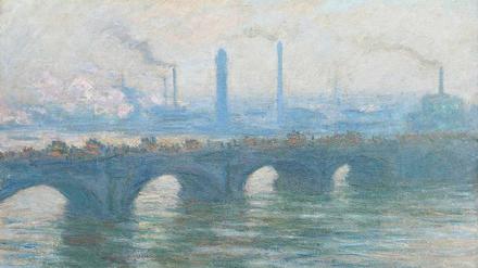 Von Monets „Waterloo Bridge“ aus dem sichergestellten Salzburger Fund (kl. F. u.) gibt es keine gute Abbildung. Sie ähnelt aber dieser Version aus dem Jahr 1900. Monet hat eine ganze Serie von "Waterloo Bridge"-Bildern gemalt.