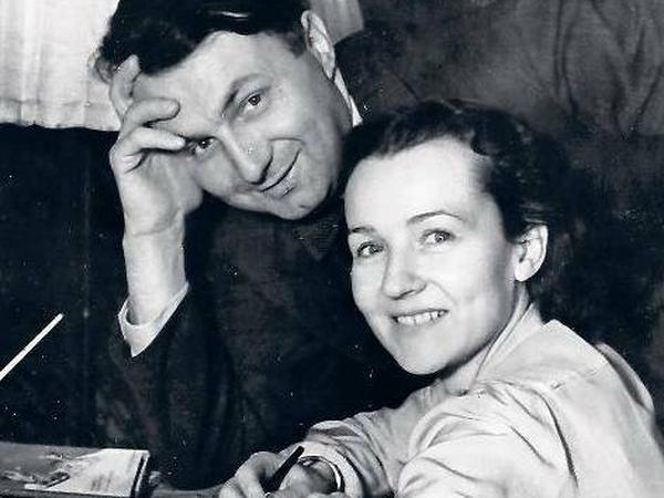 Künstlerpaar. Erich Ohser und seine Frau Marigard Bantzer im Jahr 1943.