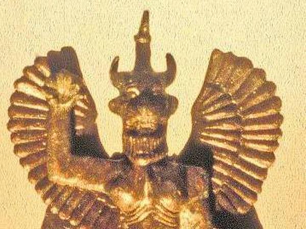 Die Bronzeskulptur des Dämons Pazuzu, 7. Jh. v.Chr.