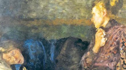 Am Krankenbett. Mutter mit Kind, gemalt von Clara Siewert (1892 – 1900). 
