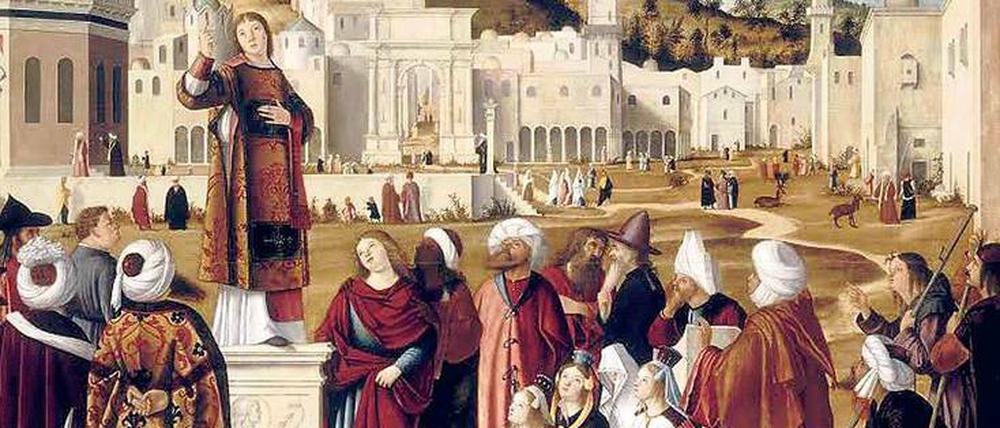 "Predigt des heiligen Stephan" des Venezianers Vittore Carpaccio (1514)