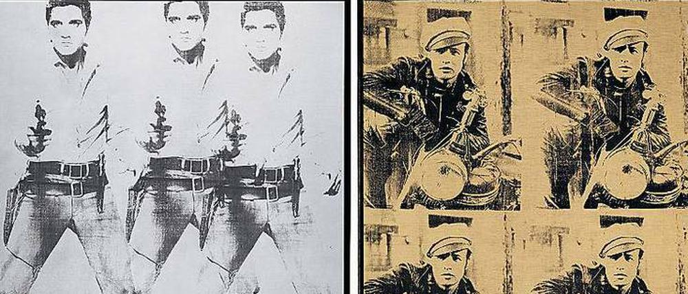 Aus heutiger Sicht wären die beiden Warhols aus dem Aachener Spielcasino unter das neue Gesetz gefallen: „Triple Elvis“ aus dem Jahr 1963, "Four Marlon" von 1966. 