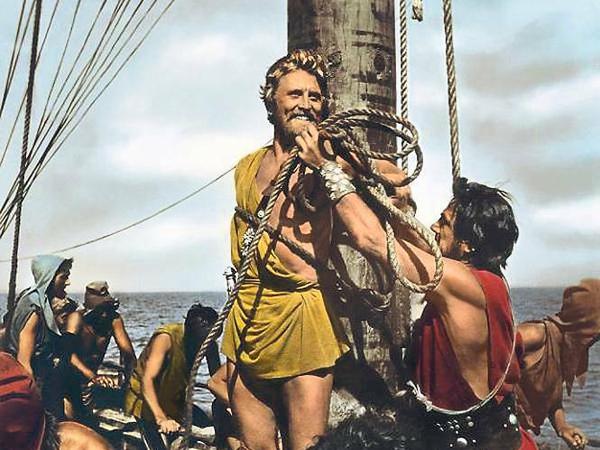 Kirk Douglas als Titelheld von „Die Fahrten des Odysseus“.
