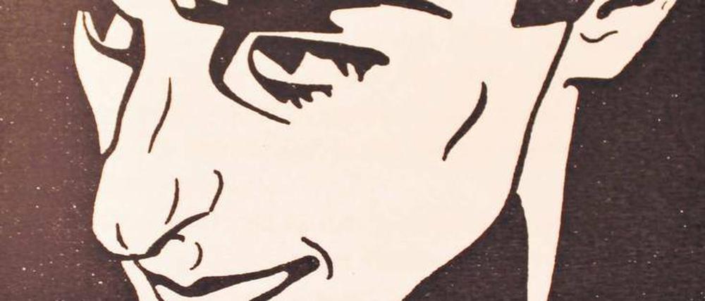 Porträt eines Freundes. Der expressionistische Dichter Ferdinand Hardekopf, wie John Höxter ihn sah. Illustration aus der Zeitschrift „Schall und Rauch“, September 1920. 