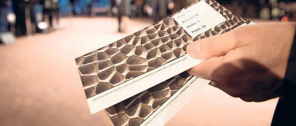 Begehrt: die Tickets für die Elbphilharmonie.