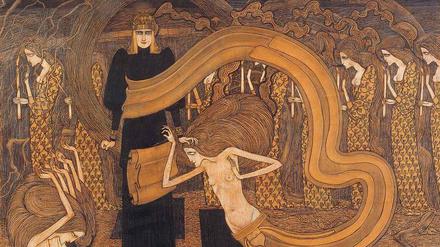 Jugendstil und Mystizismus. Jan Toorops Gemälde „Fatalisme“ aus dem Jahr 1893.
