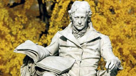 Überlebensgroß. Wilhelm von Humboldt, wie ihn der Bildhauer Martin Paul Otto 1883 sah.