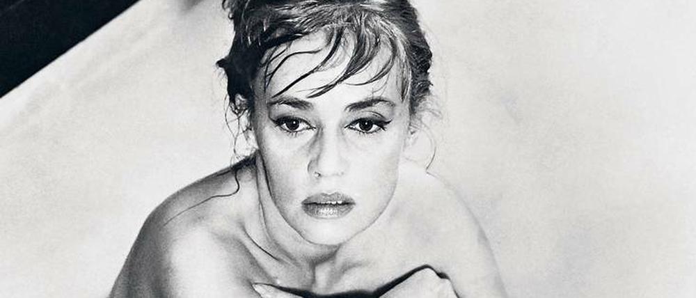 Jeanne Moreau (1928-2017) am Set des Films "Eva" im Jahr 1961.