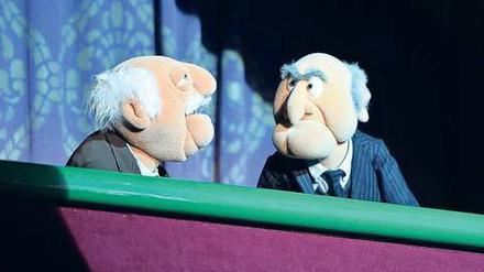 Lemuren-Loge. Waldorf &amp; Statler, die Kritiker aus der Muppet-Show. 