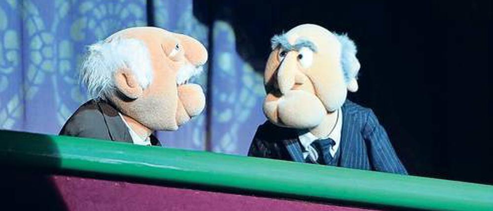 Lemuren-Loge. Waldorf &amp; Statler, die Kritiker aus der Muppet-Show. 